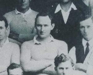 Ted Maher in a Tumut Rugby League team of 1921.