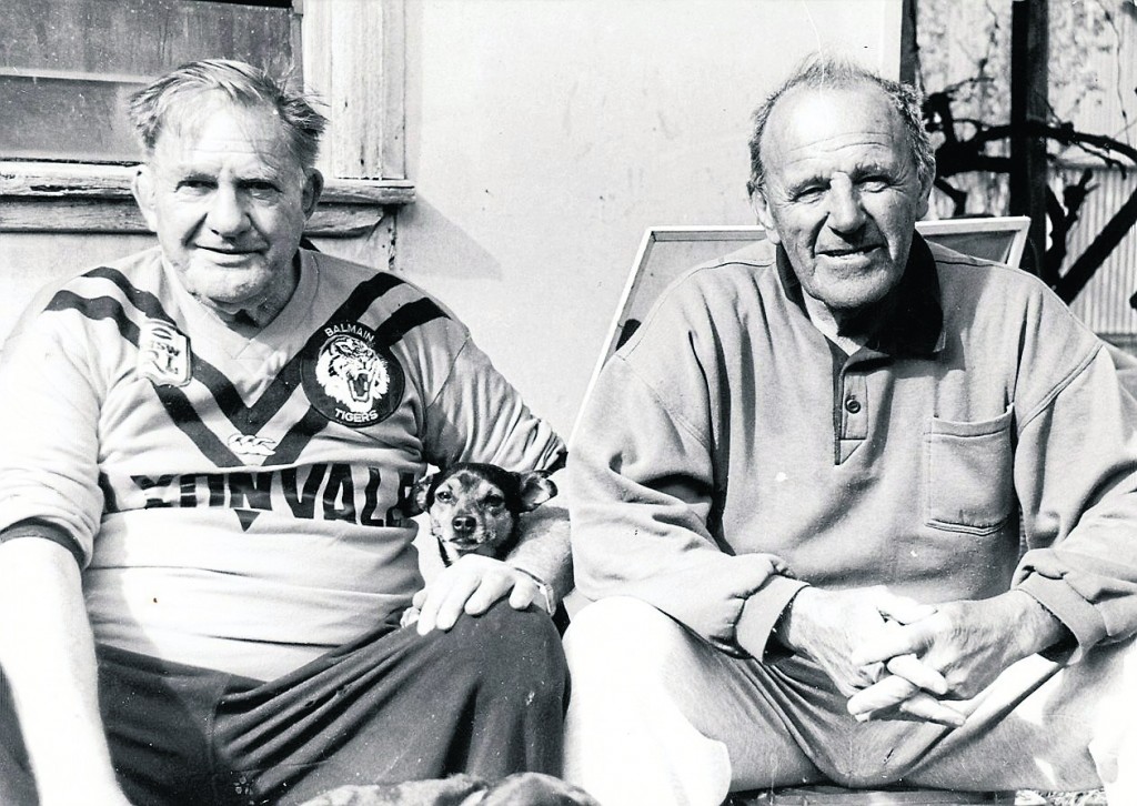 Kangaroos Fred de Belin and Nevyl Hand in retirement.