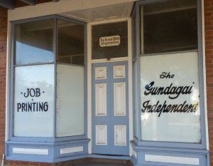 The former office of the Gundagai Independent photographed in 2015