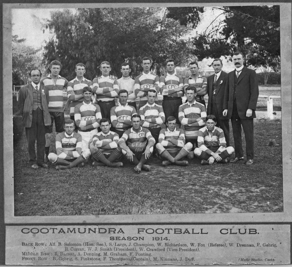 Cootamundra Rugby Team 1914