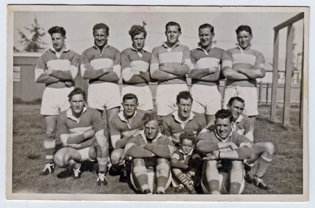 Group 9 premiers again in 1951: Standing from left - Ian Reid, Tony Howse, Neil McDonnell, Keith Henniker, Mick Howse, Kevin Chuck: Crouching - Keith Duffey, Kevin Wheatley, Roley McDonnell (captain-coach), Jim Crowe: Front - Vern Taylor, 'Digger' Fuller the ballboy, Peter Kirkby