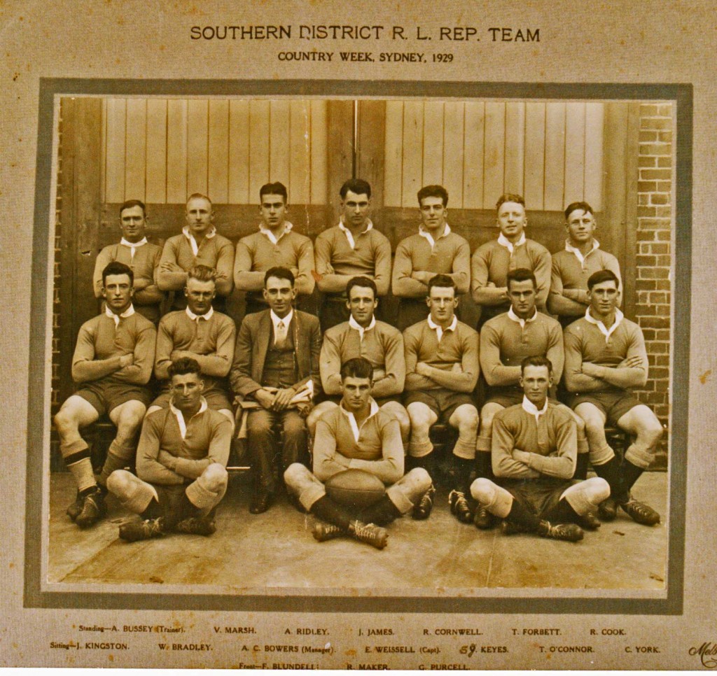 The Southern Districts team of 1929. Courtesy: The Wal Galvin collection